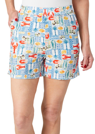 Thumbnail 2: BUNULU Bunulu Womens Lobster Patch Shorts 