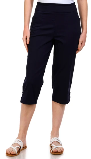 Thumbnail 1: Coral Bay Coral Bay Petite 19 in Diamond Rivet Capris 