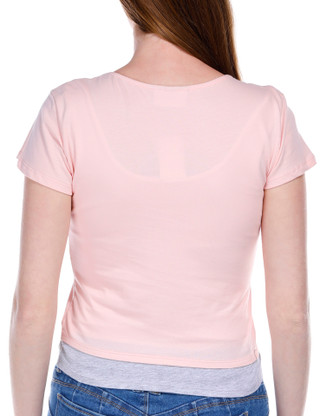 Thumbnail 3: Jolie & Joy Jolie & Joy Juniors Cap Sleeve Double Layer Tee 