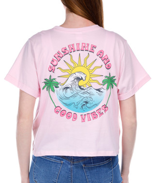 Thumbnail 2: COASTAL DREAMER Coastal Dreamer Juniors Sunshine and Good Vibes Graphic Tee 