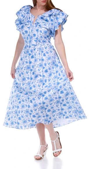 Thumbnail 8: SIMPLY SOUTHERN Simply Southern Juniors Bluebuds Maxi Dress 