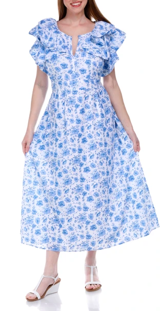 Thumbnail 2: SIMPLY SOUTHERN Simply Southern Juniors Bluebuds Maxi Dress 