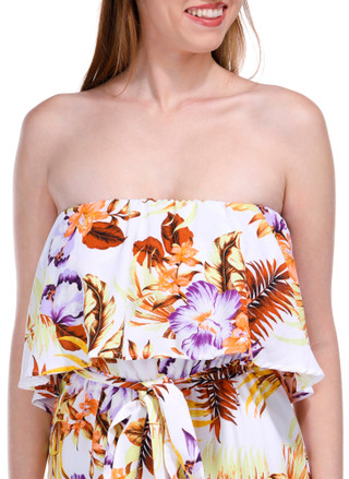 Thumbnail 5: Jolie & Joy Jolie & Joy Juniors Tossed Hibiscus Jumpsuit 