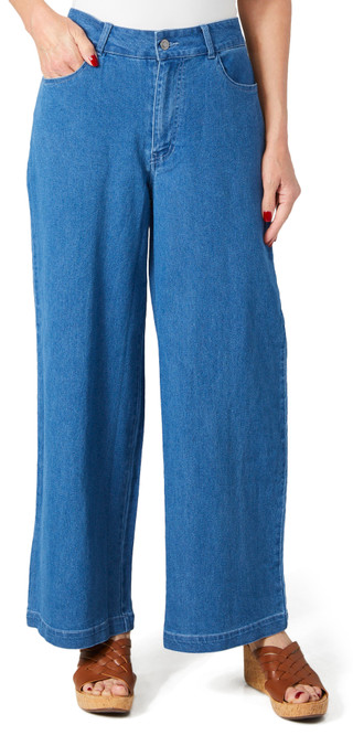 Thumbnail 1: BUNULU Bunulu Womens Wide Leg Denim Pants 