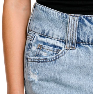 Thumbnail 6: Rewash Rewash Juniors Denim Micro Mini Skirt 