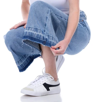 Thumbnail 4: Rewash Rewash Juniors Mid Rise Crop Wide Leg Jeans 