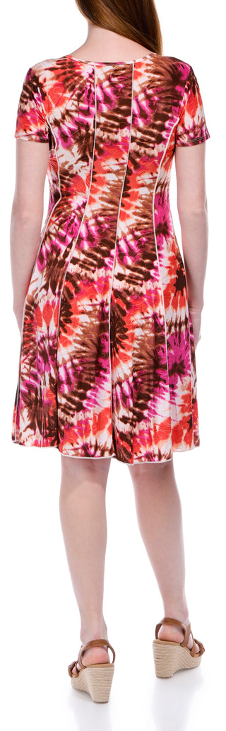 Thumbnail 3: Sami & Jo Women's Short Sleeve Print Panel Dress 