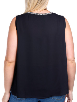 Thumbnail 3: ZAC AND RACHEL Zac and Rachel Plus Sleeveless Crepe Top 