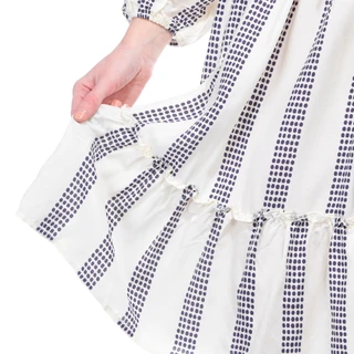 Thumbnail 14: Absolutely Famous Absolutely Famous Womens Long Sleeve Dotted Stripe Dress 