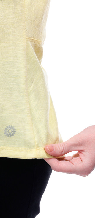 Thumbnail 10: Brisas Brisas Womens Roll Cuff Sleeve Knot Split Back Top 