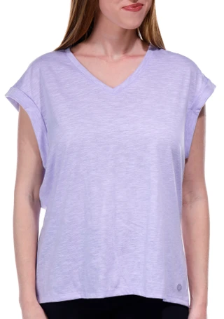 Thumbnail 4: Brisas Brisas Womens Roll Cuff Sleeve Knot Split Back Top 