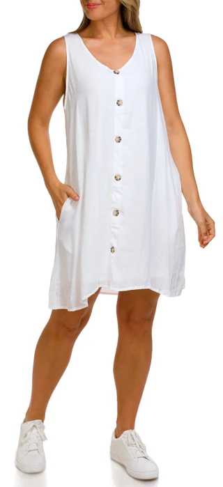 Thumbnail 2: ZAC AND RACHEL Zac and Rachel Womens Sleeveless Button Down Dress 