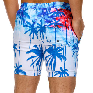 Thumbnail 2: Distortion Distortion Men's Palms Printed Swim Shorts 