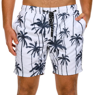 Thumbnail 1: Distortion Distortion Men's Palms Printed Swim Shorts 