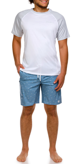 Thumbnail 3: Eddie Bauer Eddie Bauer Men's Color Block Short Sleeve Rashguard 