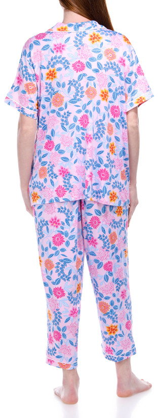 Thumbnail 3: Ellen Tracy Ellen Tracy Womens 2 Pc Short Sleeve Floral Sleepwear Set 