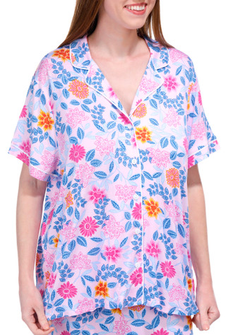 Thumbnail 5: Ellen Tracy Ellen Tracy Womens 2 Pc Short Sleeve Floral Sleepwear Set 