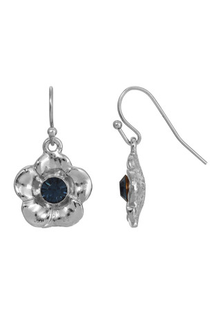 Thumbnail 1: 1928 Jewelry 1928 Jewelry Crystal Flower Drop Earrings 