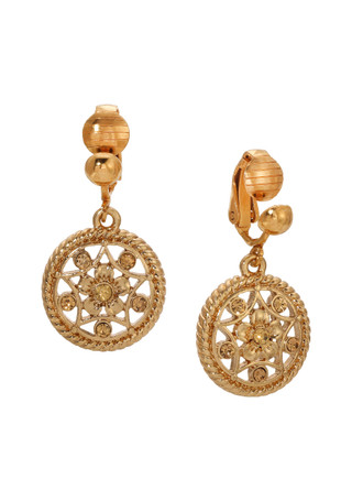Thumbnail 1: 1928 Jewelry 1928 Jewelry Crystal Round Clip On Earrings 