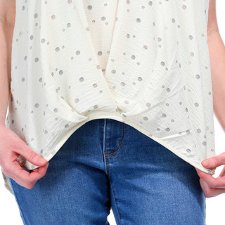 Thumbnail 4: Juniper + Lime Juniper + Lime Womens Sleeveless Airflow Foil Top 