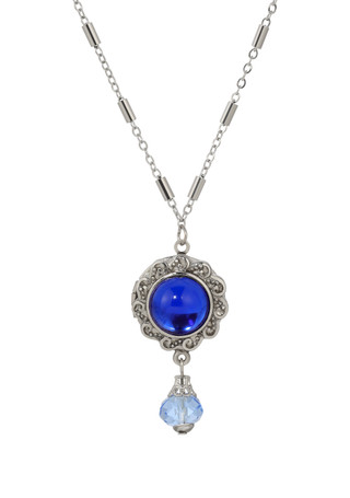 Thumbnail 1: 1928 Jewelry 1928 Jewelry Glass Stone & Bead Pendant Necklace 