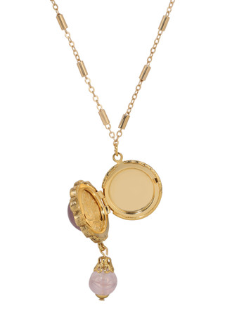 Thumbnail 2: 1928 Jewelry 1928 Jewelry Glass Stone & Bead Pendant Necklace 