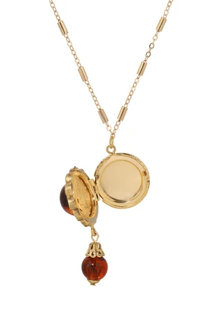 Thumbnail 4: 1928 Jewelry 1928 Jewelry Glass Stone & Bead Pendant Necklace 