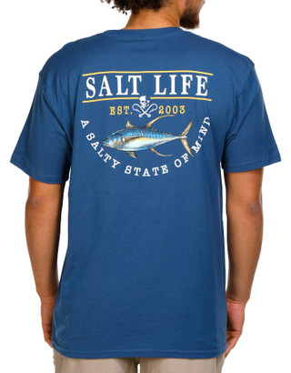 Thumbnail 1: Salt Life Salt Life Mens Short Sleeve Yellowfin Catch Graphic Tee 
