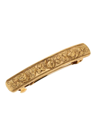 Thumbnail 1: 1928 Jewelry 1928 Jewelry 14K Gold Dipped Roses Hair Barrette 