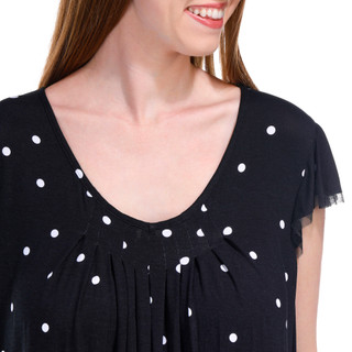 Thumbnail 5: Ellen Tracy Ellen Tracy Womens Short Sleeve Polka Dot Sleepshirt 