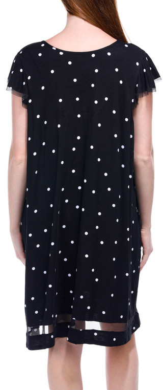 Thumbnail 3: Ellen Tracy Ellen Tracy Womens Short Sleeve Polka Dot Sleepshirt 