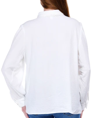 Thumbnail 3: Juniper + Lime Juniper + Lime Womens Solid Buttoned Long Sleeve Top 