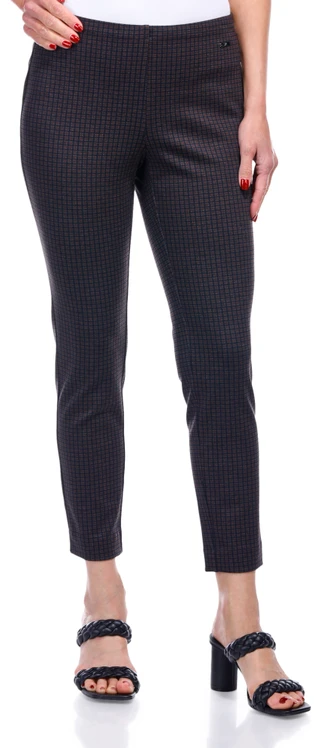 Thumbnail 1: Rafaella Rafaella Petite Houndstooth Pull On Ankle Pants 