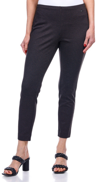 Thumbnail 8: Rafaella Rafaella Petite Houndstooth Pull On Ankle Pants 