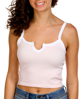 Thumbnail 2: FCT BASICS FCT Basics Juniors Colorblock Ribbed Tank 