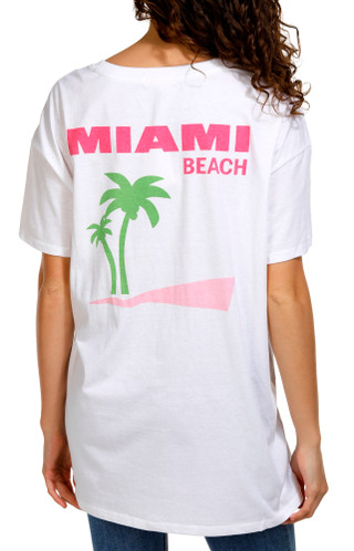 Thumbnail 1: No Comment No Comment Juniors Miami BF Tee 
