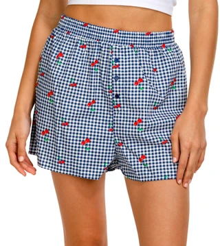 Thumbnail 1: No Comment No Comment Juniors Pull-On Cherry Boxer Shorts 