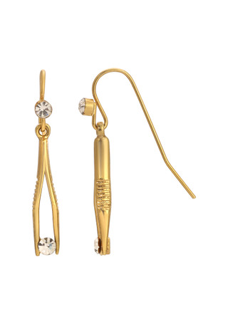 Thumbnail 1: 1928 Jewelry 1928 Jewelry Tweezer Crystal Wire Earrings 