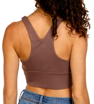 Thumbnail 2: love tree Love Tree Juniors Racerback Crop Tank Top 