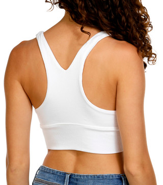 Thumbnail 2: love tree Love Tree Juniors Racerback Crop Tank Top 