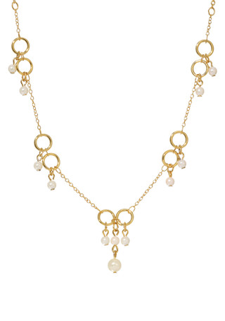 Thumbnail 1: 1928 Jewelry 1928 Jewelry Gold Tone Faux Pearl Necklace 