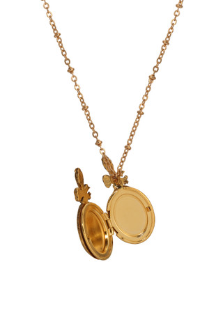 Thumbnail 2: 1928 Jewelry 1928 Jewelry Gold Tone Fan Locket Necklace 
