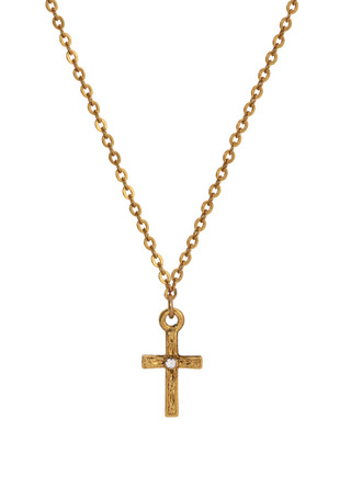 Thumbnail 1: 1928 Jewelry 1928 Jewelry Gold Tone Cross Necklace 
