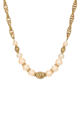 Thumbnail 1: 1928 Jewelry 1928 Jewelry Gold Tone Faux Pearl Necklace 