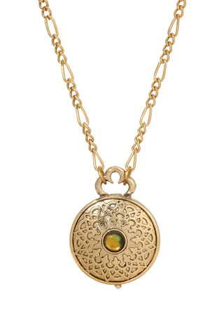 Thumbnail 1: 1928 Jewelry 1928 Jewelry Gold Tone Round Locket Necklace 
