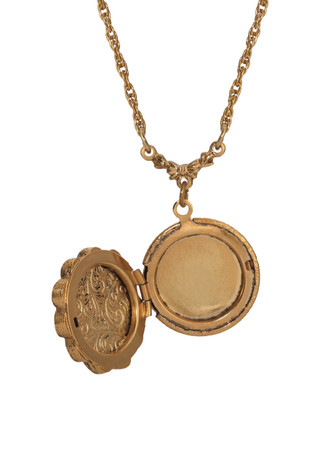 Thumbnail 2: 1928 Jewelry 1928 Jewelry Round Rose Locket Necklace 
