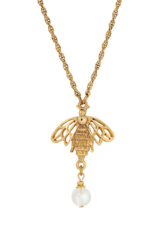 Thumbnail 1: 1928 Jewelry 1928 Jewelry Gold Tone Bee Necklace 