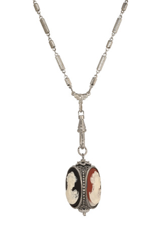 Thumbnail 1: 1928 Jewelry 1928 Jewelry Multi Color 3 Sided Cameo Necklace 