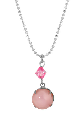 Thumbnail 1: 1928 Jewelry 1928 Jewelry Pink Moonstone Pendant Necklace 