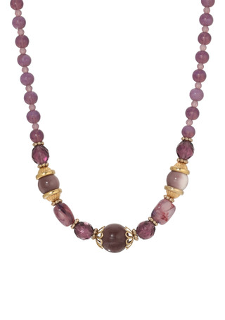 Thumbnail 1: 1928 Jewelry 1928 Jewelry Purple Beaded Necklace 
